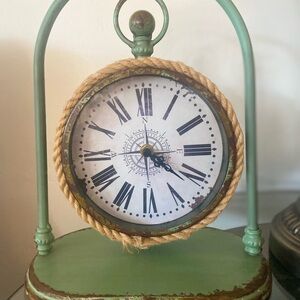 Vintage Green Nautical Clock